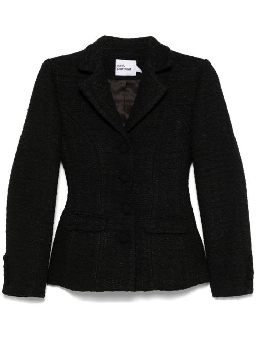 Single-Breasted Jacket SELF PORTRAIT | RS25067JBLACK